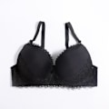 Miniatyrbild 2 av 6: Enfärgad Dam Stor Storlek BH 38D 40D 42D 44D 46D 48D Femme Plus Size Underkläder Bygel Formpressad BH Grey 85D