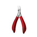 Miniatyrbild 1 av 4: Grå Nagelbandsax Nagelknipsare Kombinationsset Hushåll Spetsig Olecranon Tång Pedikyr Two-in-one bent nose plier Red