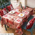 Miniatyrbillede 8 af 8: Julepynt Arrangement Kreative Juleprint Dug Bordløbere Bordpynt Forsyninger Christmas printed tablecloth-C