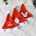 Miniatyrbild 3 av 11: God Jul Hatt Lysande LED Nyår Navidad Mössa Snögubbe Älg Jultomte Hattar För Barn Vuxna Julklapp Dekoration 3 child