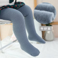 Miniatyrbilde 9 av 11: Nye Tykke Jentetights for Vinter Høst 1 stk Varme Baby Jenteklær Barnestrømper 0-6 År Gamle Ensfargede Barne Strømpebukser rose purple XXL(4-6T)