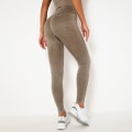 Miniatyrbilde 7 av 11: Sømløse Vasket Yogaklær Sports Løpe Fitness Bukser Stram Høy Elastisk Langermet Yoga Tredelt Dress dark blue M
