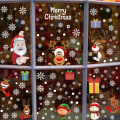 Miniatyrbilde 2 av 11: Juleveggklistremerker Elektrostatisk Vindusglass Klistremerke Julenissen Elg Gave God Jul Dekor Til Hjemmet Julepynt Style13