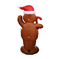 Miniatyrbild 2 av 3: Jul Gårdsdekoration 1,5M Pepparkaksgubbe Jul Uppblåsbar Äldre Snögubbe British Standard