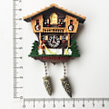 Pikkukuva 1 / 11: Sveitsi Jääkaappimagneetit Matkamuisto Sveitsiläinen Luzern Jungfrau Kappelisilta Käkikello Matkailu Magneettiset Jääkaappitarrat Cuckoo Clock3