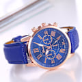 Miniatyrbild 4 av 11: Klocka Geneva Quartz Armbandsur Dammode Damskala Herrklocka Black