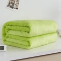 Miniatyrbild 6 av 11: Mjuka Varma Korallfleece Filtar för Sängar Fuskpäls Mink Pläd Enfärgad Sofföverdrag Sängöverkast Vinter Plädfiltar Jade A 150X200CM 58X78Inch