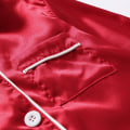 Miniatyrbild 5 av 5: Matchande Julpyjamas Familj Pyjamas Satin Enfärgad Matchande Jul Sovkläder Red Kids 5-6 Years
