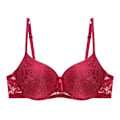 Miniatyrbild 2 av 4: Artdewred Sexig Push Up BH Plus Size Dam BH Behå Plunge Underkläder BH:ar För Kvinnor Underkläder White 85C