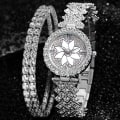 Miniatyrbillede 7 af 8: Armbåndsur Damer Kreativt Gavesæt Dameursgave Gold single watch