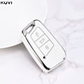 Pikkukuva 1 / 11: TPU Auton Avaimen Kotelo Suojus Avaimenperä Polo Tiguan Passat B5 B6 B7 Golf MK Jetta Skoda Kodiaq Superb Octavia Seat Jne C style White