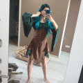 Miniatyrbild 3 av 8: Kvinnor Älv Cosplay Medeltida Kostymer Renässans Viktoriansk Gotisk Drottning Klänningar med Korsett Halloween Alver Performance Kläder Dress2 XL