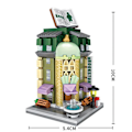 Miniatyrbillede 1 af 11: LOZ Byggeklodser Bybillede Scene Kaffebar Butik Arkitektur Samlelegetøj Julegave til Børn Voksne without  box3