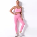 Miniatyrbilde 4 av 4: Yoga Sett Treningsshorts Sportsklær Fitness Ensembler Sportsklær Dame Antrekk Green short M