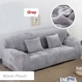 Miniatyrbillede 4 af 9: Vinter Tyk Plys Lænestol Sofa Betræk Retro Lænestol Sofa Betræk Varmt Blødt Sofa Overtræk Camel M(90x140cm)