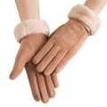 Miniatyrbild 1 av 11: Söta lurviga varma handskar höst och vinter damhandskar fullfingerhandskar dam utomhussporthandskar damhandskar skärm 15 One Size