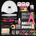 Miniatyrbild 7 av 10: Akrylpulver Set Nagel Torklampa Nagelborr Glitter Allt För Manikyr Maskin Verktyg Borste Professionell Nagelkit Naglar Set A