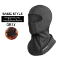Miniatyrbillede 7 af 11: Balaclava Herrehue Vinter Dame Motorcykel Maske Varm Cykelhjelm Liner Huer Vindtæt Åndbar Vaskbar Udstyr Short Gray