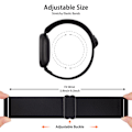 Miniatyrbillede 4 af 11: Elastisk vævet løkkestrop til Fitbit Versa 3 2 Versa Lite rem justerbar nylon sportsurrem armbånd til Fitbit Sense rem Leopard For Fitbit Versa 3