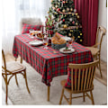 Miniatyrbild 8 av 11: Julhelg Duk Röd Rutig Bordsduk Vardagsrum Dekoration Te Bordsduk Bordsmatta Rektangulär Duk Large plaid red 140*260cm