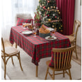 Miniatyrbillede 8 af 11: Juledug Rødternet Dug Stue Dekoration Tebordsdug Bordmåtte Rektangulær Dug Large plaid red 140*220cm