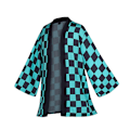 Miniatyrbilde 1 av 9: Demon Slayer Kimetsu No Yaiba Haori Kimono Cosplay Kostyme Kamado Nezuko Kåpe Skjorte Halloween Kostymer for Barn Voksen style2 8T