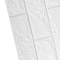 Miniatyrbillede 4 af 5: 3D Tapet Selvklæbende Vandtæt Kan Klippes Lugtfri Imitation Murstensvægpanel Gave til G Kompatibel Stue Soveværelse Hvid 10 stk