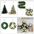 Miniatyrbilde 2 av 5: 120 stk. Juleblomstsett Juletrepynt Anheng Plastblomster Kunstige Blomster Red a set