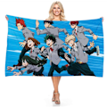 Pikkukuva 5 / 10: My Hero Academia Rantapyyhe Anime 3D Herkkä Mikrokuitu Kylpypyyhe Ulkoilupeitto Olohuone Kodin Sisustus Uima-asu Muoti Pattern 2 75X150CM