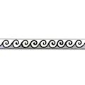 Miniatyrbillede 1 af 4: AS Creation Glitter Swirl Sort Tapetbordure