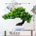 Miniatyrbilde 5 av 11: Kunstige planter Bonsai Lite Tre Simulering Potteplanter Falske Blomster Bord Pottepynt Hjemmedekorasjon Hotell Hagedekor 16