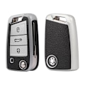 Miniatyrbillede 8 af 8: TPU Læder Bil Nøgle Etui Cover til Golf 7 MK7 Tiguan MK2 til SEAT Ateca Leon FR 2 Ibiza til Skoda Octavia A7 Red Key Case