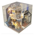 Miniatyrbillede 3 af 3: Piger Julegaver DIY dukkehus håndlavet model butikshus Default Title