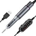 Miniatyrbillede 1 af 3: Slibemaskine Elektrodeløs Hastighedskontrol Manicure Implement UV Polish Neglefjernelse Elektrisk Neglesliber Gray