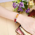Miniatyrbilde 2 av 9: Naturstein 7 chakra energi Buddha perlearmbånd tigerøye stein Lapis Perlet livets tre Anheng fargerikt armbånd for kvinner Tree of life bangle