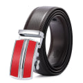 Miniatyrbild 8 av 10: Spänne Två-Lagers Presentbälte Mode Unga Människor Byxbälte Herr Äkta Läder Blue brushed chrome buckle 110~125