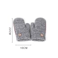 Pikkukuva 6 / 9: Talviset kaksikerroksiset plus velvet -paksuuntavat miesten käsineet opiskelijalle ulkoiluun pyöräilyyn lämpimät ja kylmänkestävät kokosormikäsineet Llight gray One Size