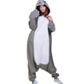 Pikkukuva 1 / 2: Harmaat delfiini-pyjamat aikuisille, eläinaiheinen cosplay-asu Gray X-Large