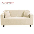 Miniatyrbild 4 av 11: Elastiskt Vattentätt Sofföverdrag Enfärgat Hög Stretch Överdrag Allomfattande Elastiskt Sofföverdrag Soffskydd för Vardagsrum Green1 3-seater 190-230cm