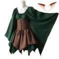 Miniatyrbild 6 av 8: Kvinnor Älv Cosplay Medeltida Kostymer Renässans Viktoriansk Gotisk Drottning Klänningar med Korsett Halloween Alver Performance Kläder Dress2 5XL