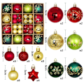 Miniatyrbild 1 av 11: Julgranskulor 42/44 st 6 cm Stora Julkulor Flerfärgade Kuldekorationer Julgransprydnader Set för Hemfest 44pcs As picture