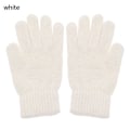 Miniatyrbilde 6 av 11: Nye Doble Kaninhårhansker Dame Vinter Koreansk Versjon Ensfarget Alle Fingre Vinter Damehansker Jentevotter Red One Size