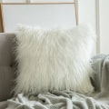 Miniatyrbillede 1 af 11: Bløde Plys Pudebetræk Pude Betræk Boligindretning Pudebetræk Stue Soveværelse Sofa Dekorative Pudebetræk 43x43cm Ny White