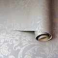 Miniatyrbillede 3 af 3: Glitrende Damask Tapet Rosaguld / Grå Holden 12712