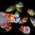 Miniatyrbillede 4 af 11: 165 cm Juledekoration LED Lys Ornament Plastik Julemand Juletræ Snemand Lys Guirlande Selvlysende Julepynt Snowman LED A
