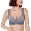 Miniatyrbild 3 av 5: Sexiga BH:ar med Frontknäppning för Kvinnor Plus Size Underkläder Sömlös Push Up BH Väst Topp Sexig BH White 40C