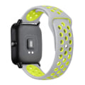Miniatyrbilde 1 av 11: 20mm/22mm silikonrem for Amazfit GTS/2/2e/GTS2 Mini/GTR 42mm/47mm/GTR2/2e/stratos 2/3 Sport Watch Bracelet Amazfit bip reim gray-yellow 20mm watch band