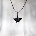 Miniatyrbilde 5 av 9: Mantarokke Halskjede Havdyr Anheng Justerbart Håndlaget Bohemia Voks Tau Choker Menn Kvinner Smykker Gave Joyas N0051-Silver