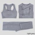 Miniatyrbild 4 av 5: Yoga Set Dam Gym Fitness Yoga Kläder Sportkläder Träningsleggings & Topp Dam Black color M