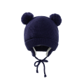 Miniatyrbillede 11 af 11: Sød Strikket Pompom Babyhue Handsker Kasket Tyk Varm Pige/Dreng Hue Handsker Beanie Vinter Ørevarm Børnehue Baby Bonnet Muts GrayHat